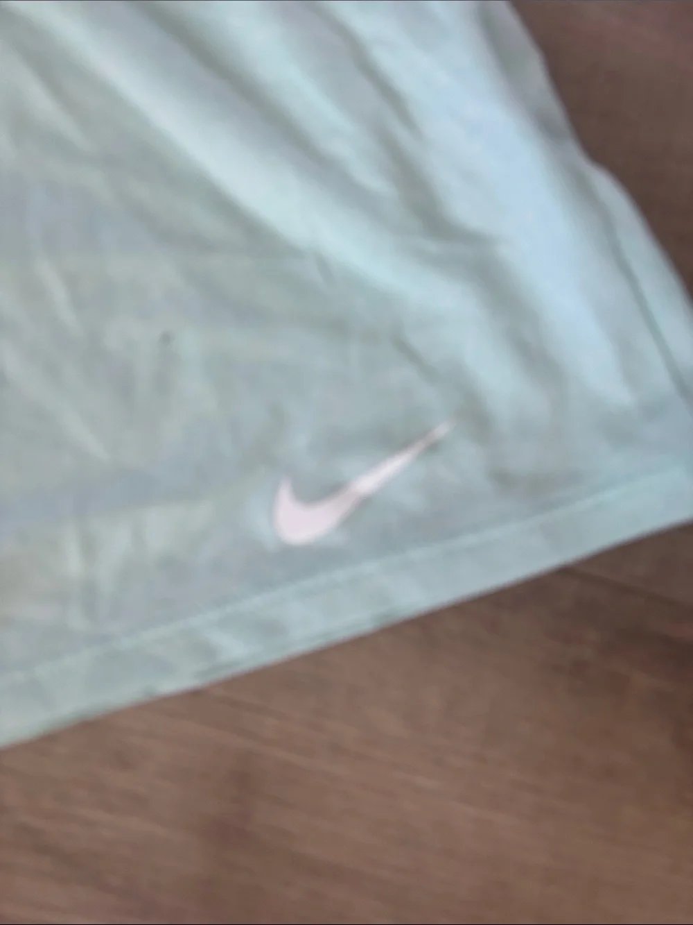 Nike Mint Green Hooded Long Sleeve dry fit Top